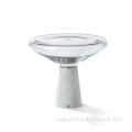 Modern minimalist design coffee side tempered glass table